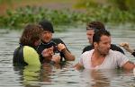 JOHNNY MESSNER AND PAUL ON SET OF ANACONDAS